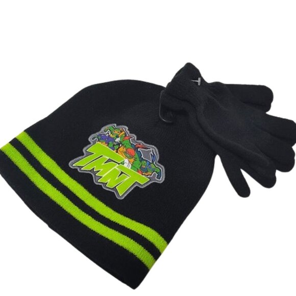 2019 Rise of the Teenage Mutant Ninja Turtles Boys Winter Hat & Glove Set - Picture 2 of 6